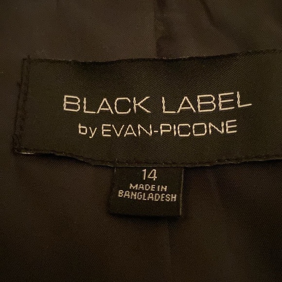 Black Label vintage 90’s lined black blazer size 14 - Picture 10 of 13